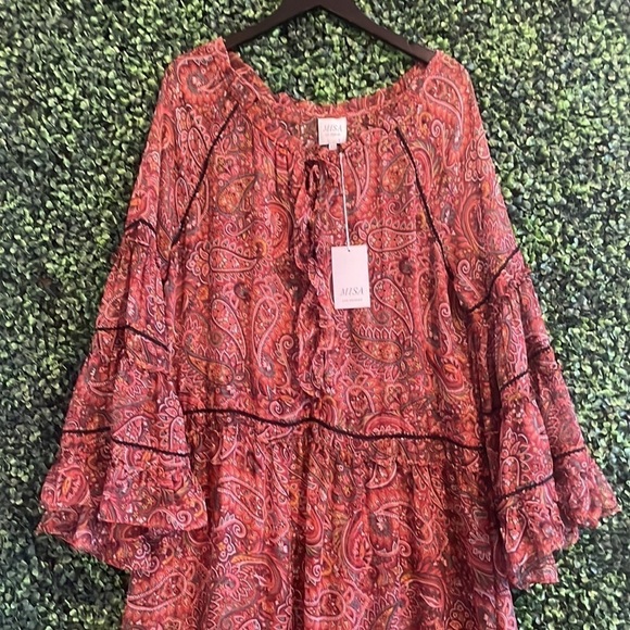 NWT Misa - Genevieve Dress in Bohemian Paisley - Picture 4 of 7